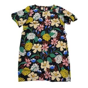 Primark Floral Shift‎ Dress Dark Goth Floral Whimsigoth Romanticcore Medium 10